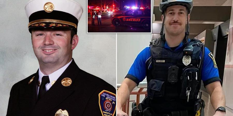 Syracuse cops killed in shootout are named along with suspect who lured them to house then ambushed them after fleeing while they tried to stop his vehicle