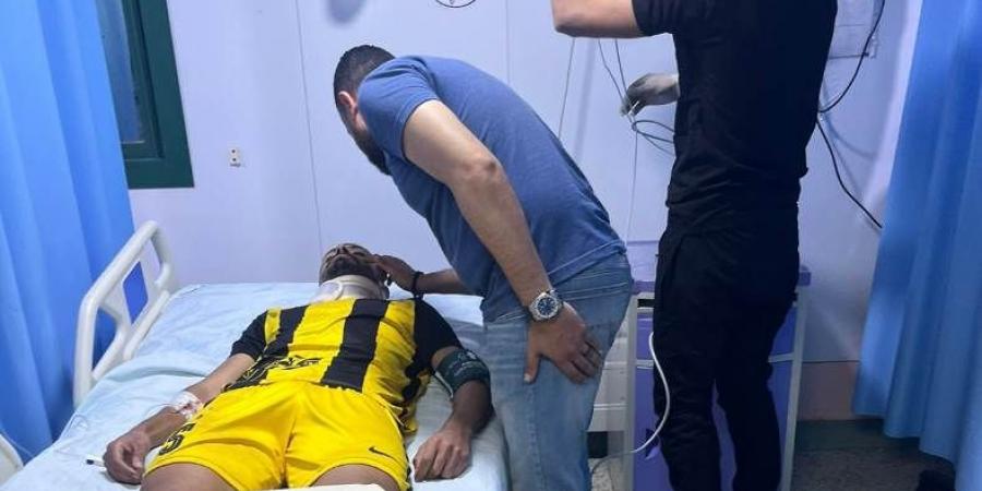 تشخيص إصابة لؤي وائل لاعب المقاولون الخطيرة في الرأس