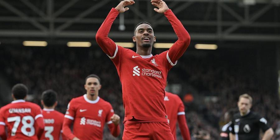 Fulham 1-3 Liverpool: Reds keep Premier League title hopes alive thanks to second-half goals from Ryan Gravenberch and Diogo Jota - after Alexander-Arnold's sublime free-kick