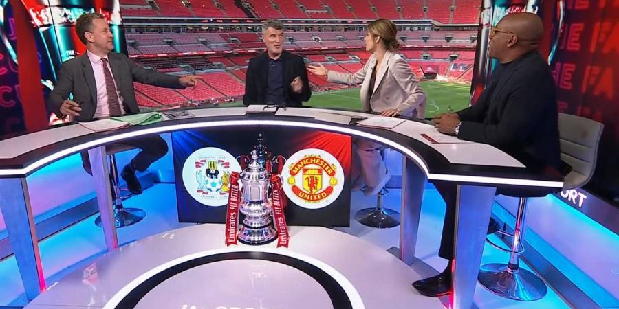 Roy Keane brands fellow pundits Ian Wright and Karen Carney 'BABIES' for winding him up after Man United's collapse in FA Cup semi-final against Coventry