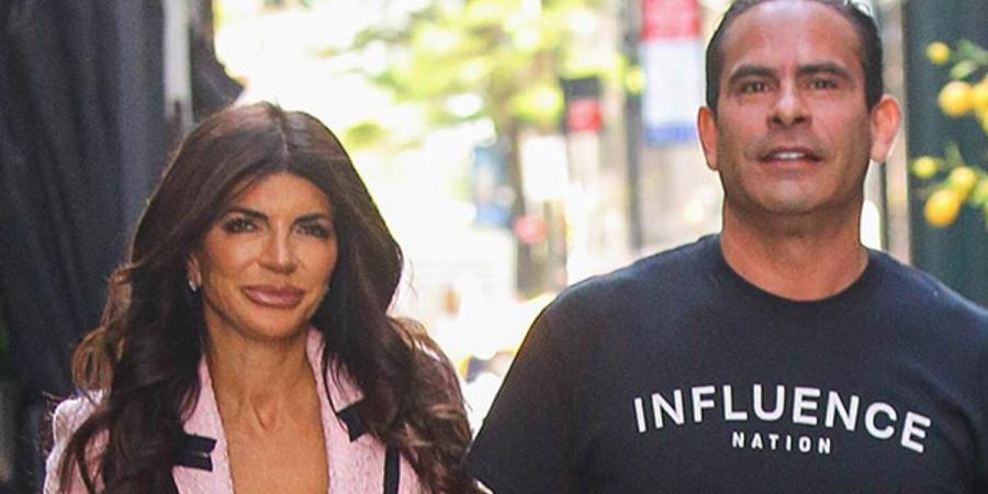 Teresa Giudice and husband Luis Ruelas share a sweet smooch after lunch with his sons in New York City - after star hit back at swirling divorce rumors