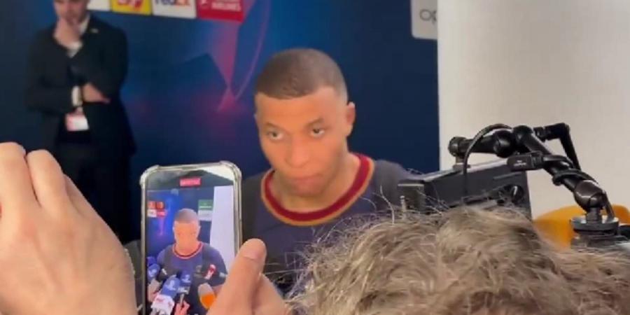 Kylian Mbappe storms out of interview when asked if he'll support Real Madrid against Bayern Munich - after heartbreaking Champions League exit in final season with PSG