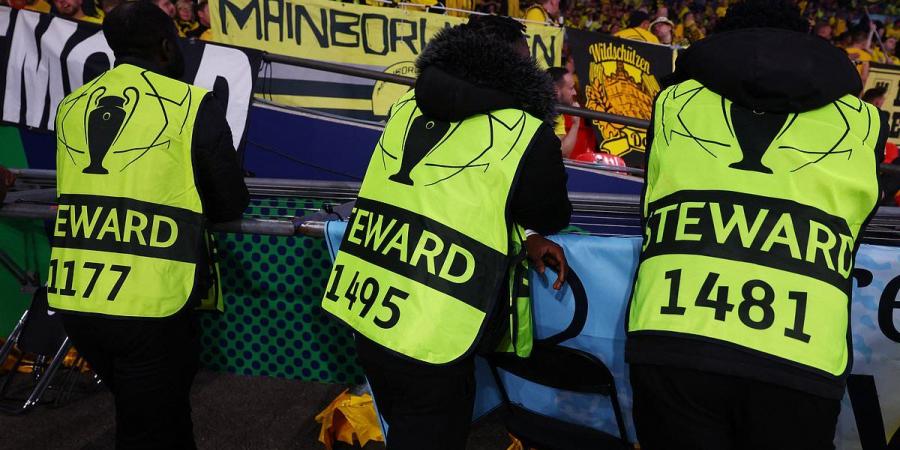 Real Madrid 'unhappy with behaviour of stewards at Wembley during celebrations following Champions League final win over Borussia Dortmund'... after the match was halted by pitch invaders