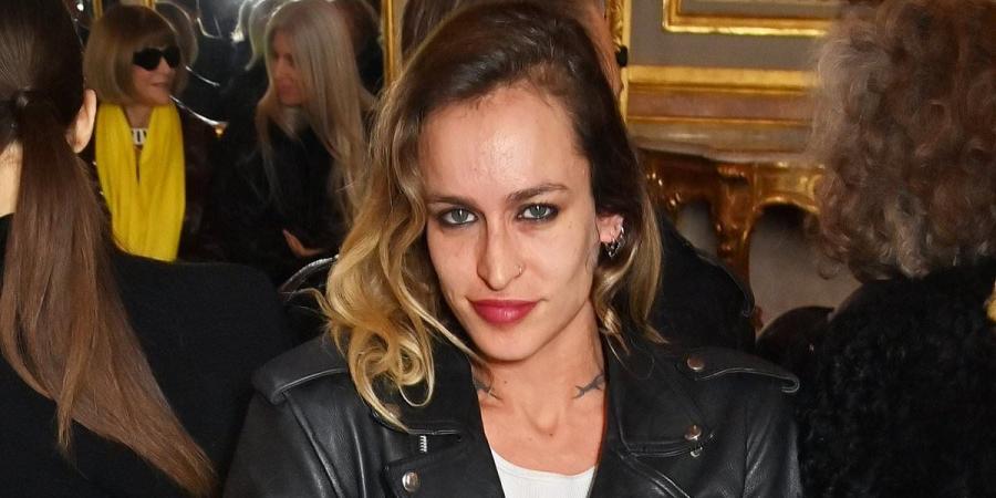 Model Alice Dellal, 36, reveals she is expecting her first child as she shares bump snap - after finding love with pro skateboarder Charlie Birch, 25