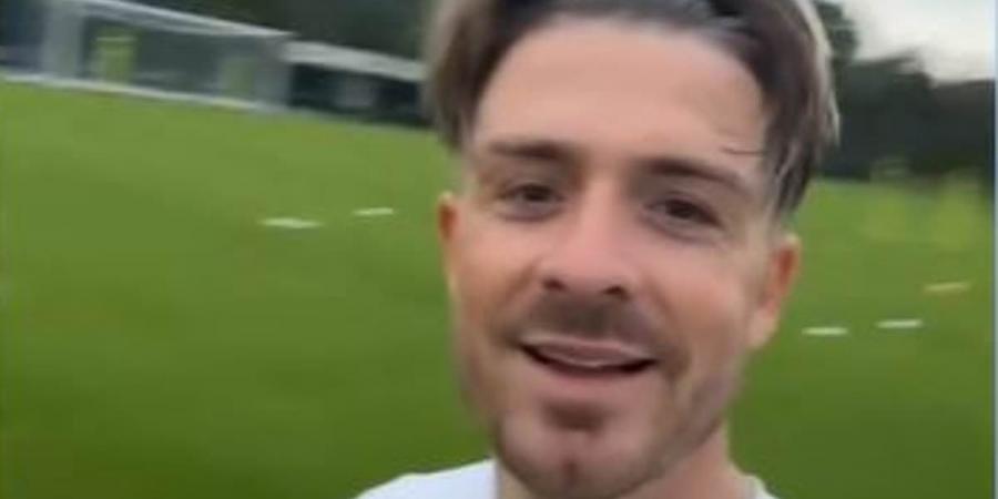 Jack Grealish posts a video of himself back on the training pitch during England's dire goalless draw with Slovenia - after being axed from Gareth Southgate's Euro 2024 squad