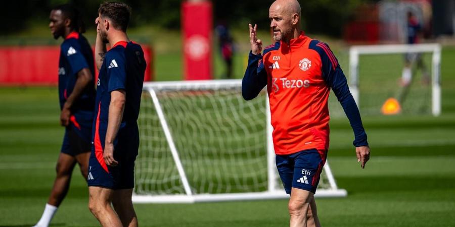 Man United suffer their 'first injury of the season' as one of Erik ten Hag's trusted lieutenants is spotted on crutches after a foot operation ahead of club's tour of the United States