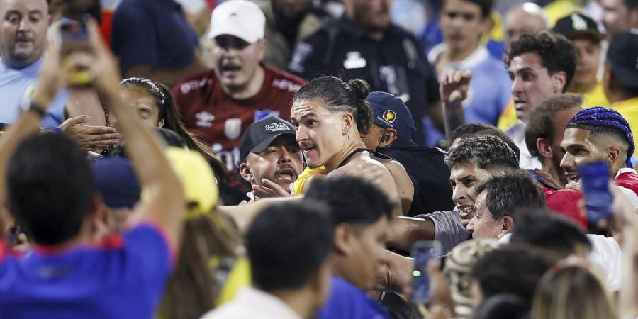 Darwin Nunez may face a lengthy BAN following violent clashes with Colombia fans - after footage showed Liverpool star entering the stands and swinging punches