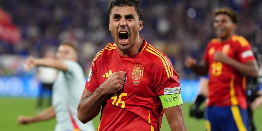 Rodri names the one England player Spain will have to 'keep under control' in Euro 2024 final... as midfielder heaps praise on the Three Lions