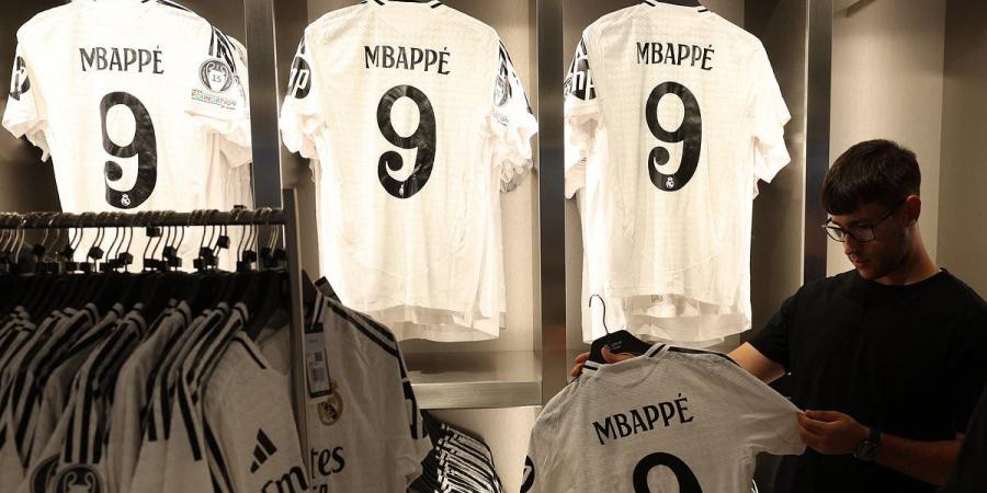 Kylian Mbappe 'crashes Real Madrid's website' with new £160 shirt orders taking 'up to six weeks' as fans flock to buy new top bearing the France superstar's name ahead of official unveiling