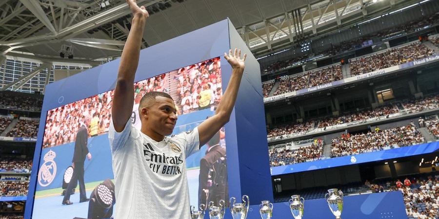 Fans claim Kylian Mbappe 'definitely watched' Cristiano Ronaldo's Real Madrid unveiling, as supporters notice striking similarities between the two stars' Bernabeu introductions