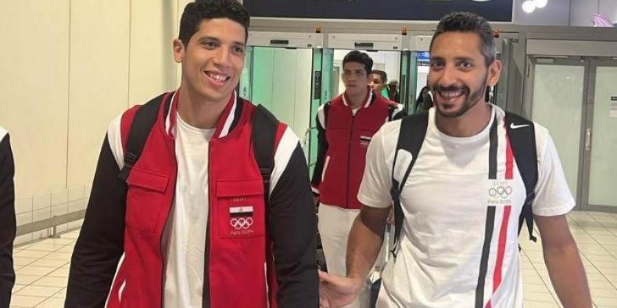 بعثة منتخب مصر للطائرة تصل إلى باريس للمشاركة في دورة الألعاب الأولمبية