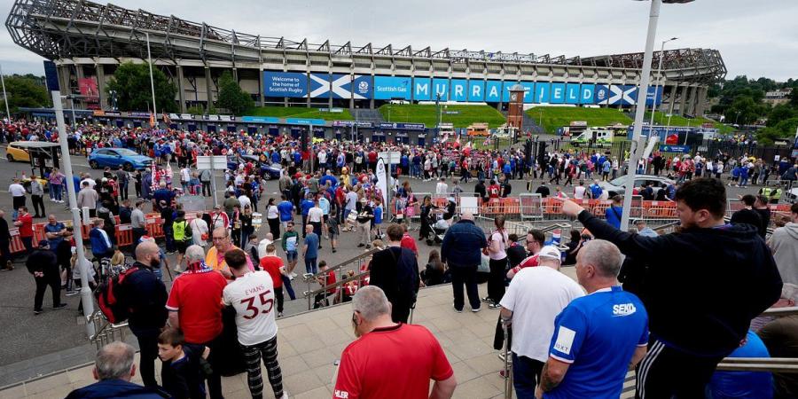Cricketers claim they were abused and verbally assaulted by fans attending Man United vs Rangers at Murrayfield with match forced to be abandoned