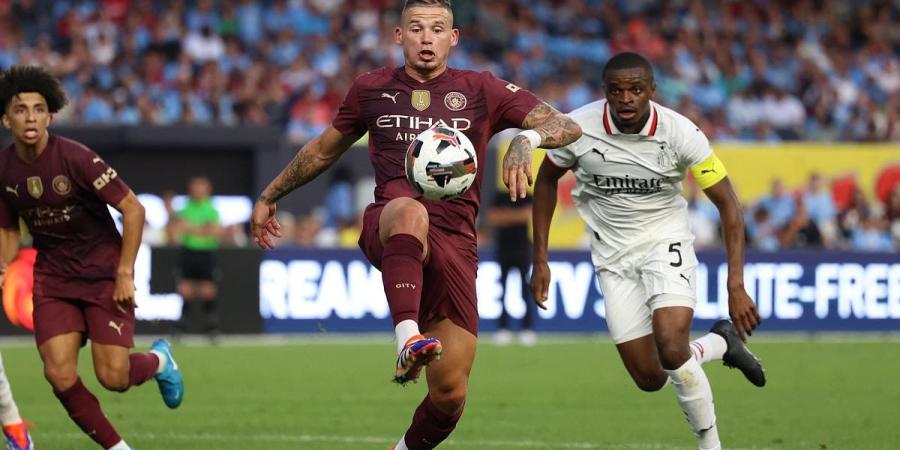 'Seems like he's reinvented himself after his West Ham loan': Kalvin Phillips is mocked by fans as clip of midfielder dwelling on the ball in Manchester City friendly against AC Milan goes viral