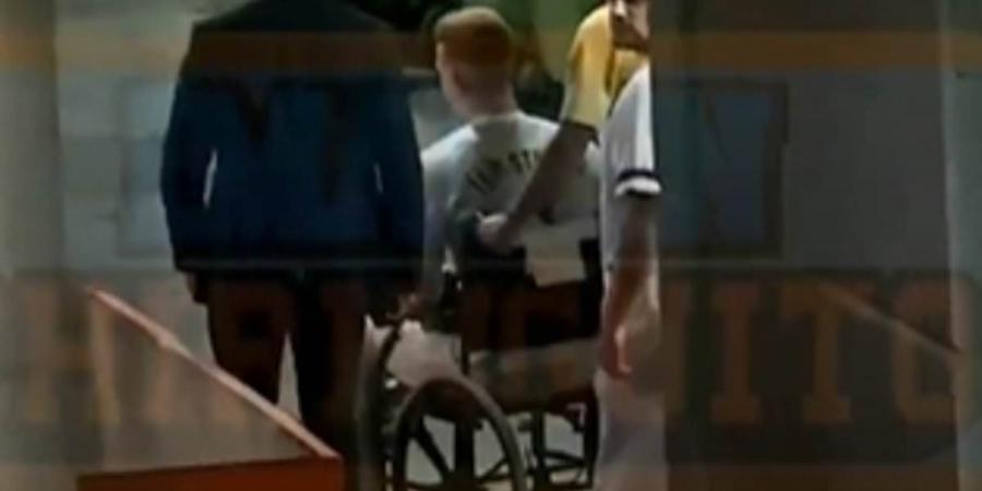 Barcelona goalkeeper Marc-Andre ter Stegen seen in wheelchair outside hospital after suffering horror knee injury - as grave 'minimum time span for recovery' is revealed