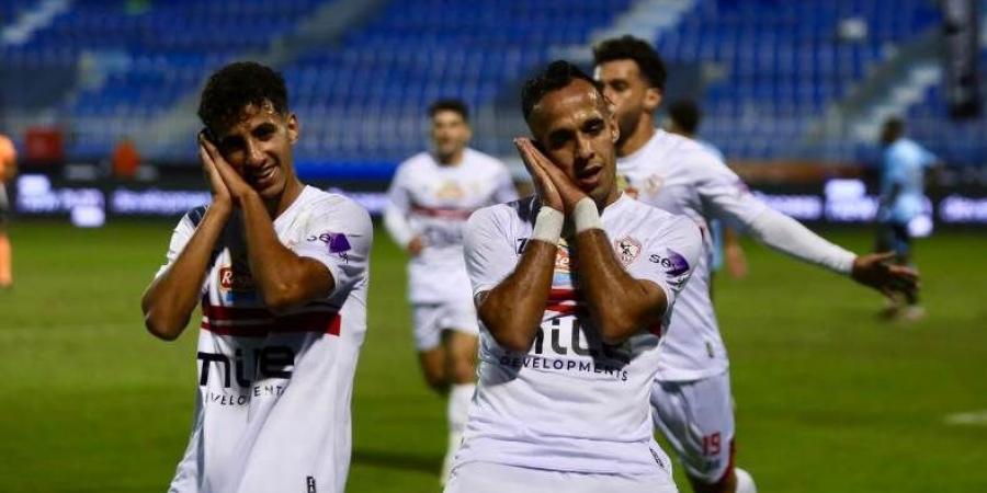 الزمالك يتقدم على غزل المحلة بثنائية في الشوط الأول "فيديو"