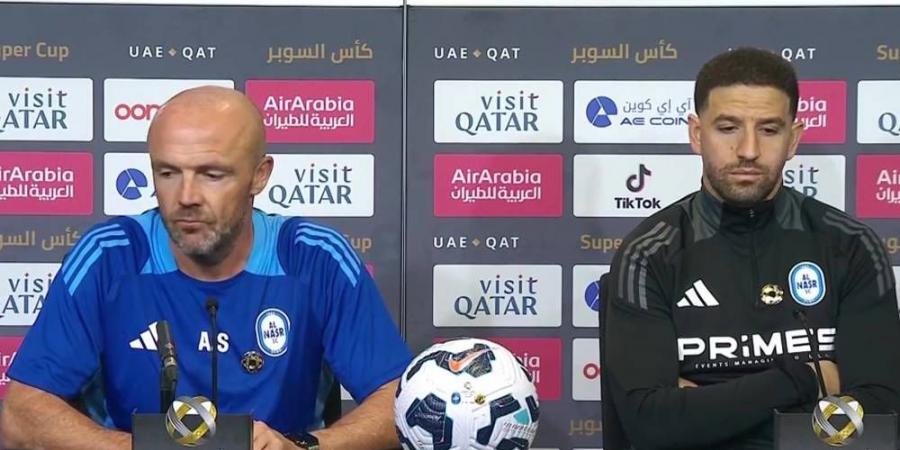 شرودر (مدرب النصر): "تاعرابت هو من قرر عدم التواجد اليوم في مباراة العين ولا يوجد أي خلاف بيني وبين اللاعب"