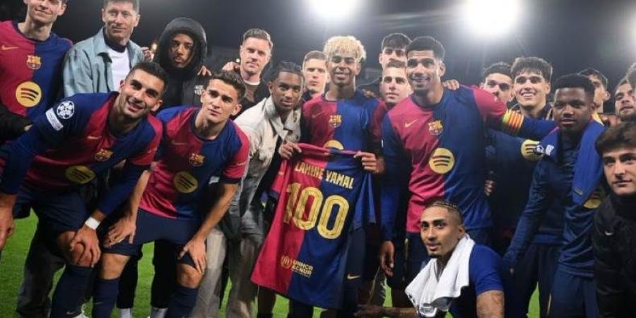 يامال يصبح أصغر لاعب يشارك في 100 مباراة مع برشلونة