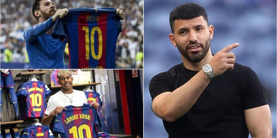 أغويرو: " يامال يستحق الرقم 10 في برشلونة ولكن لا يجب مقارنته بميسي"