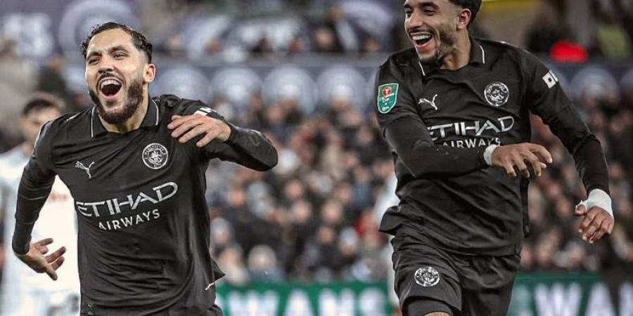 مرموش يتألق ويقود مانشستر سيتي لعبور سوانزي نحو ربع نهائي كأس الرابطة