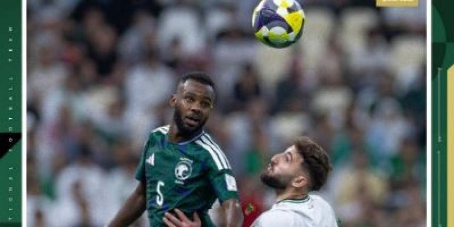 التعادل يحسم الوقت الأصلي لمواجهة الأخضر وفلسطين 