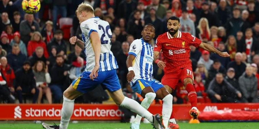 تقرير: صلاح يبدأ أساسيًا في مباراة ليفربول وبرايتون
