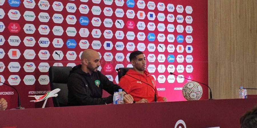 الركراكي: "مشاركة حكيمي غدًا غير مؤكدة بعد.. صحة اللاعب وسلامته أولوية قبل اتخاذ أي قرار"