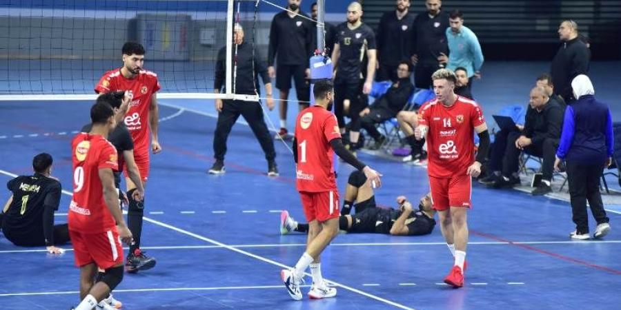 الأهلي يحقق الفوز على بتروجت في كأس السوبر المصري للكرة الطائرة