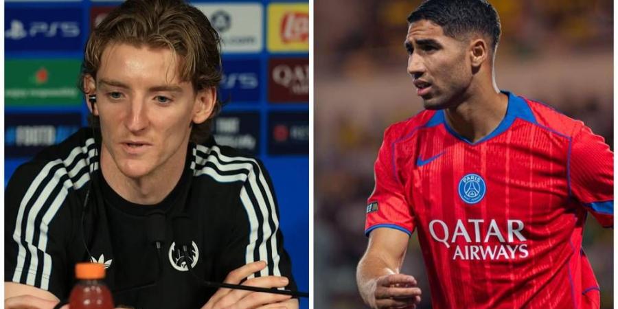 غوردون عن حكيمي: "هو أفضل لاعب واجهته في مسيرتي"