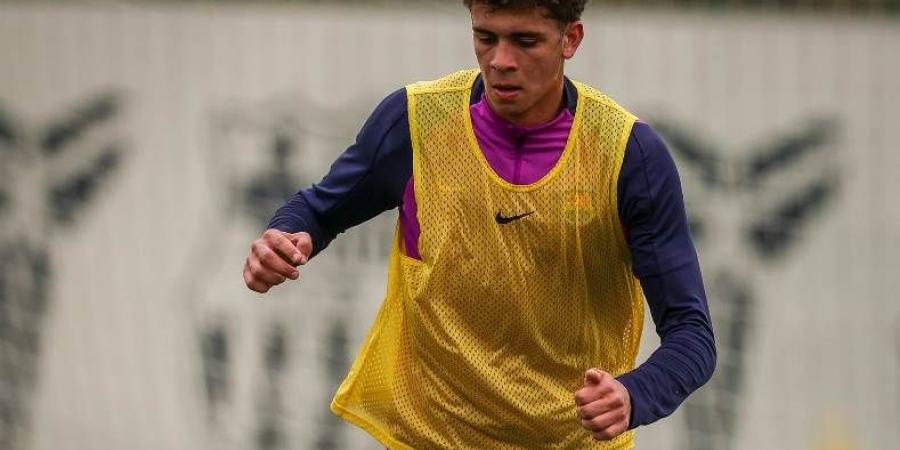 حمزة عبد الكريم يشارك في أول مران له مع رديف برشلونة