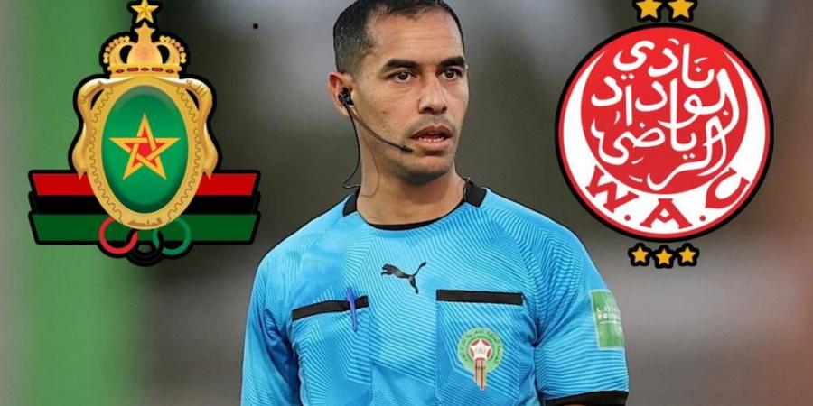 تعيين محمد الحويضري حكما لمباراة الوداد الرياضي والجيش الملكي وأيوب شرحبيل يدير تقنية الفيديو